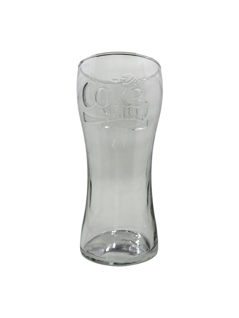 Vintage Diet Coke Embossed Glass Tumbler